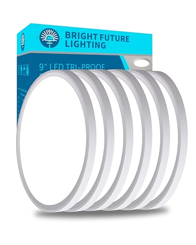 6pack 9 Inch Flush Mount Ceiling Light, 18w Led Ceiling Light, 3000k/4000k/6000k Selectable 1860lm Ceiling Light, Super Slim Led Light Fixture For Bedroom Kitchen Living Dining Room Office - color: White, size: 9Inch-6Pack