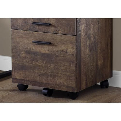 Monarch Specialties I 7400 File Cabinet, Rolling Mobile, Storage Drawers, Printer Stand, Office, Work, Laminate, Brown, Contemporary, Modern - color: Brown