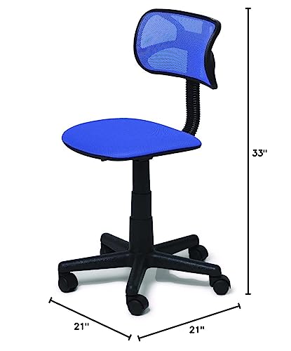 Urban Lifestyle Swivel Mesh Desk Chair, Royal Blue 21D x 21W x 33H in - color: Royal Blue