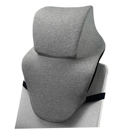 Ergonomic Memory Foam Neck Support for Office Chair, Desk Pillow with Fixed Strap, Elastic Sponge Headrest for Most Chairs Without Headrests