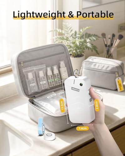 ORGSTA S001 Label Maker Machine with Tape, Portable Bluetooth Label Maker - color: White
