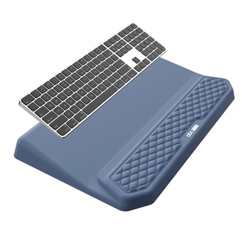 2-in-1 Ergonomic Keyboard Stand with Wrist Rest, Blue - color: Blue