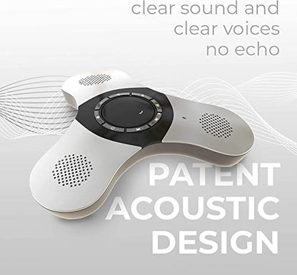 Conference Speaker and Microphone, 360° Voice Pickup, Noise Reduction - size: 3 Pack