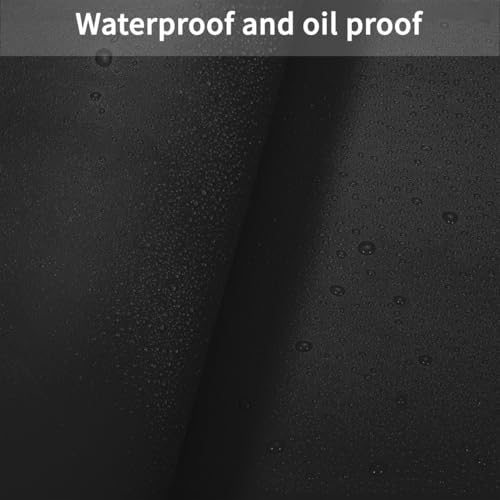 Round Table Pad - 1.8mm Thick,Dia.20 Inch Waterproof & Easy to Clean Protects Table Surfaces Conceals Scratches & Flaws for Coffee Tables & Dining Tables(Black+Black Dia.20Inch) - color: Black+black, size: 20" x 20"