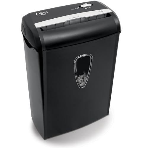 Aurora AU890XA 8-Sheet Crosscut Paper and Credit Card Shredder with Wastebasket - style: 8-Sheet CrossCut Shredder
