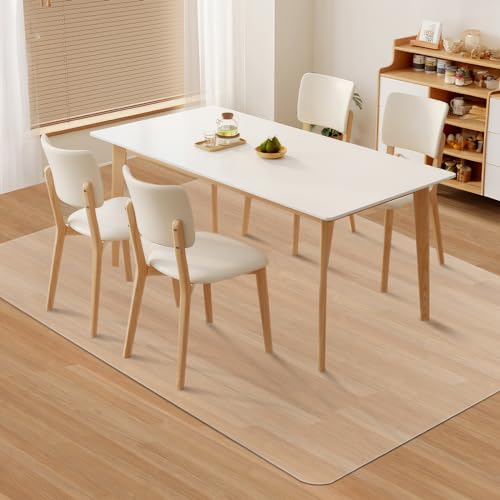 Kuyal Clear Chair Mat, Hard Floor Use, 4.75'×7' Transparent Office Home Floor Protector mat Chairmats (57" X 84" Rectangle) - size: 57" x 84" Rectangle
