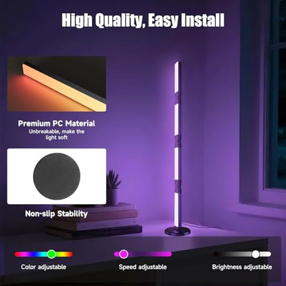 Led Desk Lamp with Atmosphere Lighting, Smart RGB LED Desk Lamp