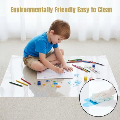 12" - 72" Clear Desk Chair Mat Heavy Duty Office Chair Mat for Carpet Sturdy Transparent Computer Chairs Mats, Under Table Protector Carpeted Floors Mats, Easy to Clean