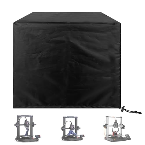 17 Inch 3D Printer Enclosure - Waterproof & Dustproof Protective Cover, Heavy-Duty Reusable Universal Fit Enclosure for Enhanced 3D Printing Protection-Black