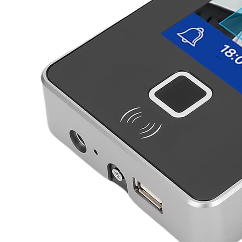 Biometric Attendance Machine, Dynamic Face Recognition Time Clock with Card Access Inch LCD Touch Screen WiFi Networking for Office Hotel Factory