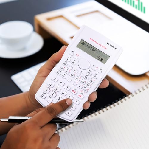 16 Pcs Scientific Calculators 2 Line Engineering Scientific Calculator Bulk Function Math Large Display Multi-Function Ideal for College Office Business Finance, Pink, Blue, Green, White