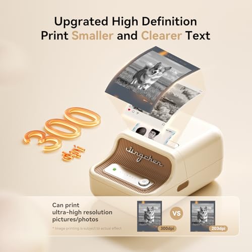 NIIMBOT B21 Pro 300 DPI Bluetooth Label Maker with Tape, Beige - color: Beige