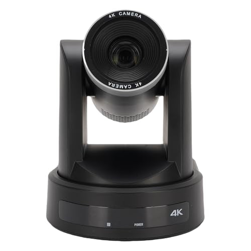 PTZ Conference Camera, 12X Optical Zoom 4K HD Video Conference Room Camera with AI Auto Tracking 255 Presets, for Business Meeting Lecture (US Plug)