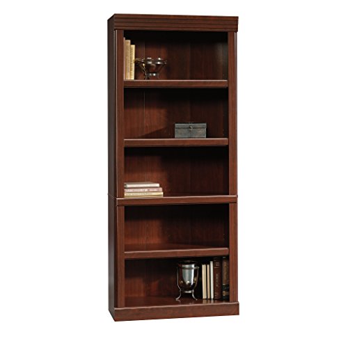 Sauder Heritage Hill Library/ Book shelf, Classic Cherry finish - size: L:29.80" x W:13.09" x H:71.26"
