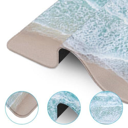 Large Mouse Pad, Mouse Pad, 31.5 x 15.7 Inch, Beach | Non-Slip Desk Pad Keyboard and Mouse Desk Mat for Gamer, Office & Home - color: Beach