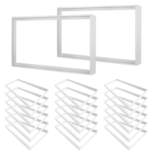 20-Pack 2x4 Surface Mount Kit for LED Flat Panel Light-Aluminum Ceiling Frame for 24 x 48 x 3.13 inch Good for Edge-Lit and Back Lit Panel - color: 2*4, size: 20 Pack