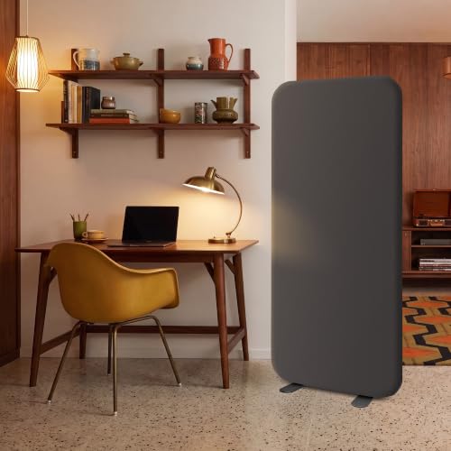 DECOLAB Room Divider Panel, Standing Privacy Partition Wall 29"x65", Iron - color: Iron
