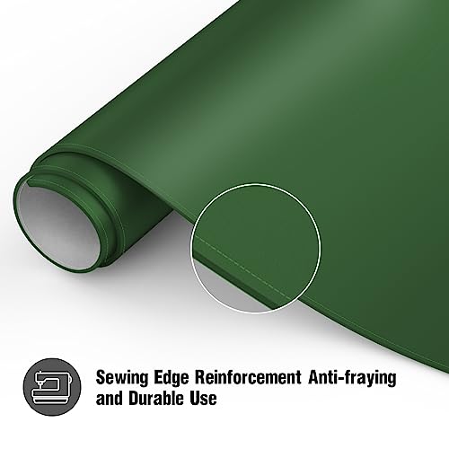 Makeup Mat for Protector,Craft Mats to Protect Table,Nail Art Table Mat,Dresser Protector Top Vanity Essentials,Vanity Desk Cover Pads,Dresser Cover Top Mats(Green+Gray,31.5" x 15.7")