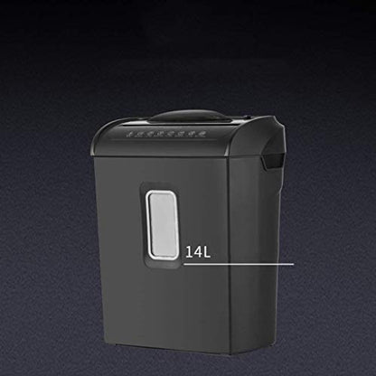 Mini Paper Shredder-6 Sheet Crosscut Paper，CD and Credit Card， Basket Shredder, 5 Minutes Continuous Run Time