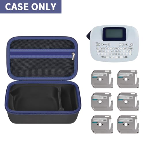 GWCASE Hard Case for Brother P-Touch PTM95 PT90 Handy Label Maker, Black - color: Black
