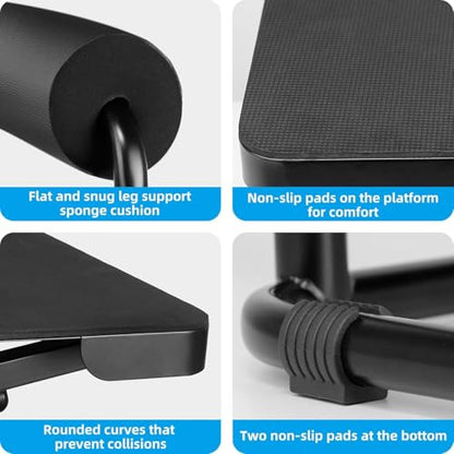 Adjustable Foot Rest Under Desk Footrest Leg Rest 6 Height Positions for Desk, Office Gaming Chairs Ergonomic with Relief Platform for Standing Desks