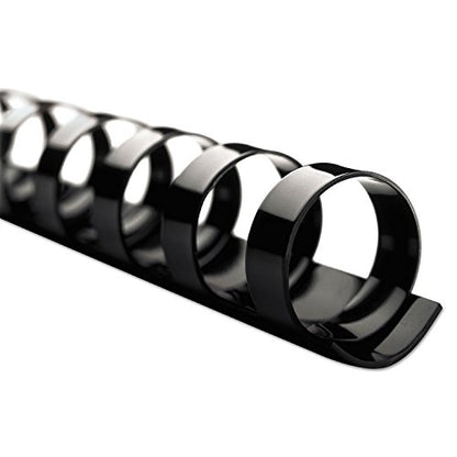 Swingline GBC 4000020 CombBind Standard Spines 1/4-Inch Diameter 25 Sheet Capacity Black 100/Box