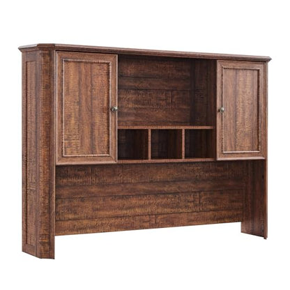 T4TREAM 59" Farmhouse Wood Desk Hutch with Ample Storage, Only Match VSC Series Farmhouse Desk (Reclaimed Barnwood) - color: Reclaimed Barnwood, size: Hutch Only