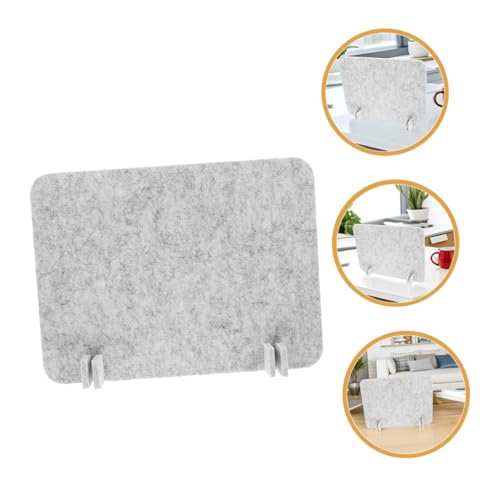 Desk Divider Panels 40x30cm 2pcs Silver Gray Felt Barrier for Desk Privacy and Noise Reduction for Office and Classroom Use