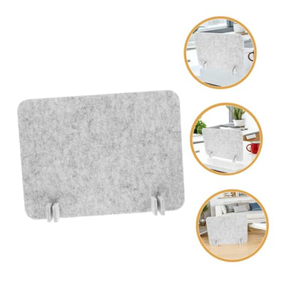 Desk Divider Panels 40x30cm 2pcs Silver Gray Felt Barrier for Desk Privacy and Noise Reduction for Office and Classroom Use