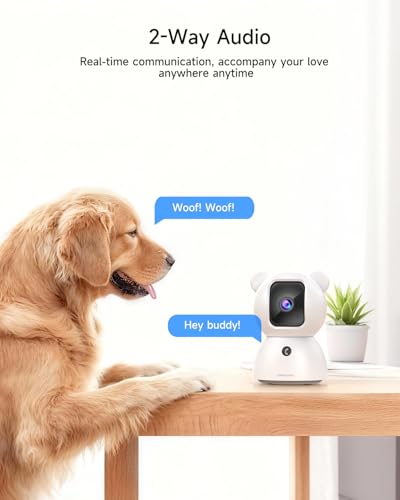 2 Pack 2.5K Cameras for Home Security, Non-Subscription AI Human/Pet/Crying Detection, 4MP Dog/Cat/Pet Camera Indoor with Phone App, Pan Tilt 2.4G WiFi Indoor Cameras, IR Night Vision, 2-Way Audio - style: 2 Pack 2.5K Camera