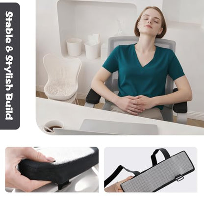 2-Piece,Office Chair Arm Covers,Office Chair Arm Pads,Cooling Gel Pads,Suitable for Gaming Chairs,Armrest Pads with Memory Foam,