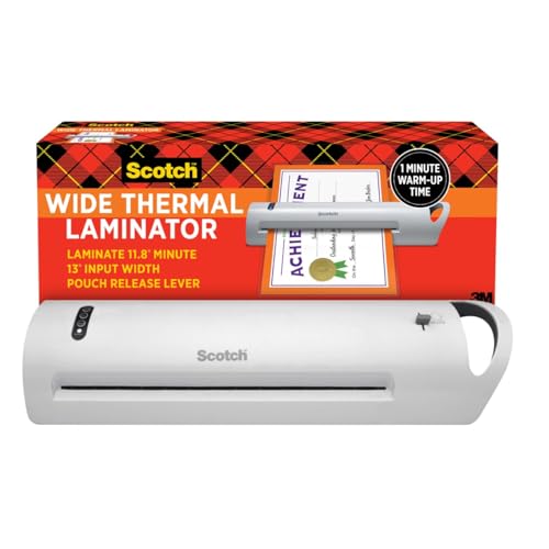 Scotch Thermal Laminator, Extra Wide 13 Inch Input | Ideal for Teachers, Small Offices, or Home, TL1302X