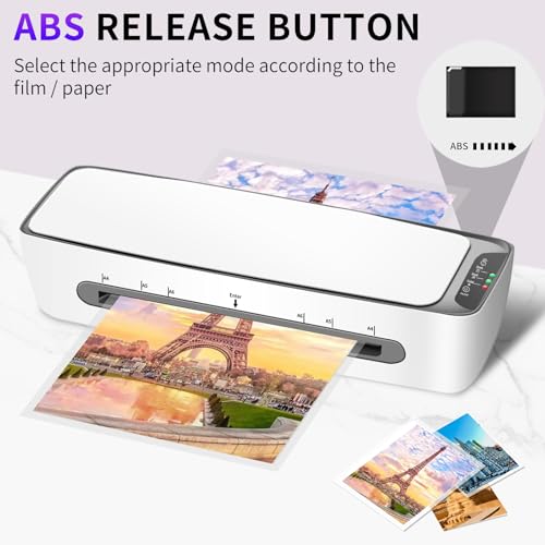 9 Inch A4 Thermal Laminator 6-in-1 Laminating Machine 3-6 mil (9" sl688) | 1min Warm-up 450mm/min Full set of accessories - size: 9" sl688