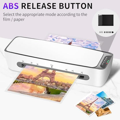 9 Inch A4 Thermal Laminator 6-in-1 Laminating Machine 3-6 mil (9" sl688) | 1min Warm-up 450mm/min Full set of accessories - size: 9" sl688