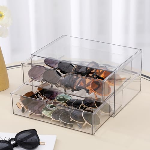 Clear Plastic Drawer Organizer, 4 Drawers - size: 4 Drawers