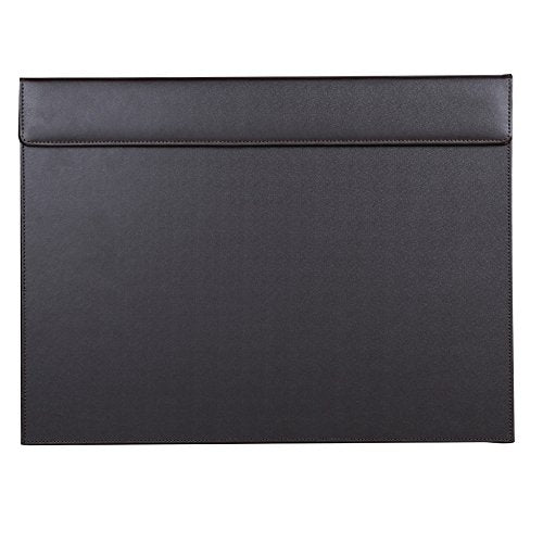 KINGFOM 18''x14'' Large Rectangle A3 Desk Writing & Drawing Desk Pad &Board Table Protector Mat with Paper Clip on Top Brown - color: Brown-a189