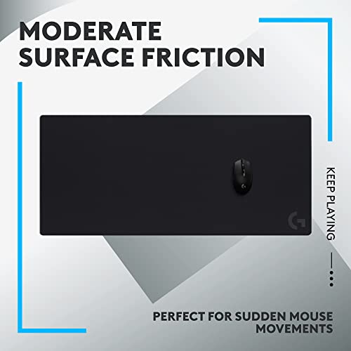 Logitech G840 XL Cloth Gaming Mouse Pad - 0.12 in Thin,Stable Rubber Base,Performance-Tuned Surface - Black,(Pack of 4) - size: XL (Pack of 4), style: Cloth