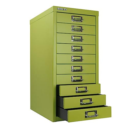 10-Drawer Steel MultiDrawer Cabinet - Green, by Bisley - color: Bisley Green, size: 10 Drawer
