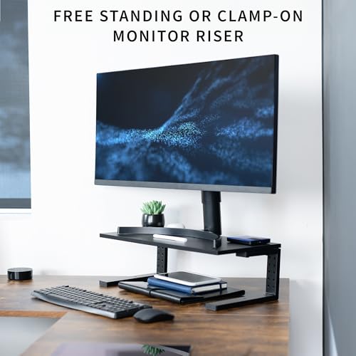 VIVO Black Clamp-on 22 in Desk Extension Shelf, DESK-SHELF22B - size: 22"