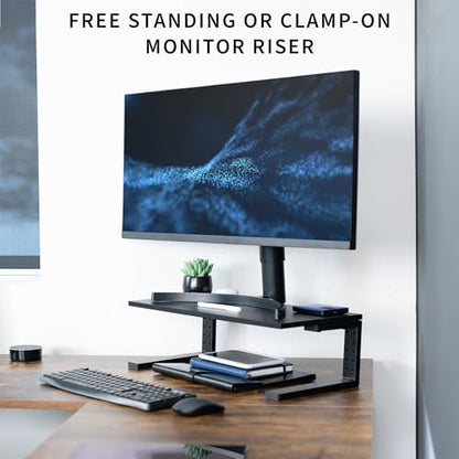 VIVO Black Clamp-on 22 in Desk Extension Shelf, DESK-SHELF22B - size: 22"
