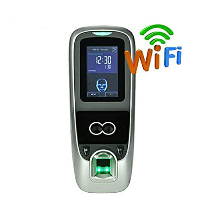 Time Clock Time Clock for Employee Small Business WiFi TCP IP Communication Face Fingerprint Password Swipe Card Time Attendance Access Control All-in-one Machine,