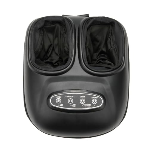 LINGTENG Foot Massager, Heated Foot Massager (Agate Black) | Deep Kneading-Detachable Washable-Home Office Underdesk-Men Women Parent Senior-Birthday Anniversary Christmas Valentine Gift - color: Agate Black