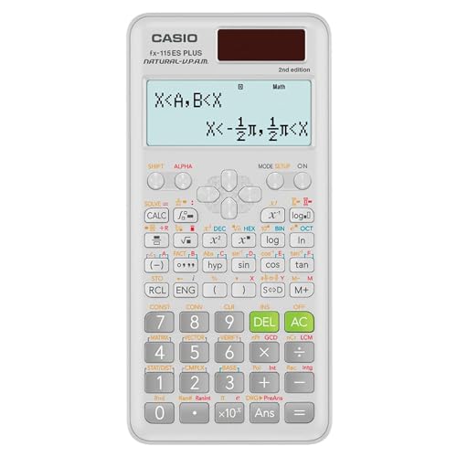 Casio fx-115ES Plus 2nd Edition – Advanced Scientific Calculator | 252+ Functions, Natural Textbook Display℠ | Ideal for Math, Science, Engineering & Statistics