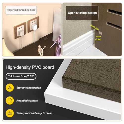 WiFi Router Storage Cabinet, Multi-Functional Box, Floor Standing Modem,Power Strip Cable Management Hider Organizer for Living Room, Office, Bedroom - size: 50*25*70cm/19.7*9.8*27.6in