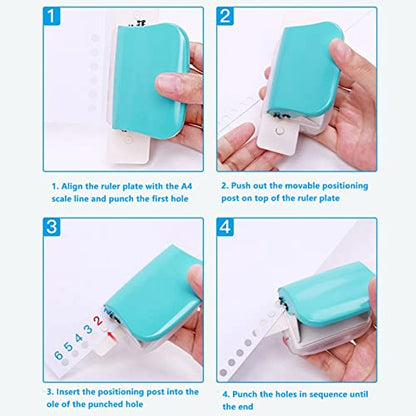 Binding Machine, Manual Binding Machines, Multipurpose 6 Holes Cinch Book Binding Machine for Home Office, Comb Machine Book Maker for Letter Size, A5 or Smaller