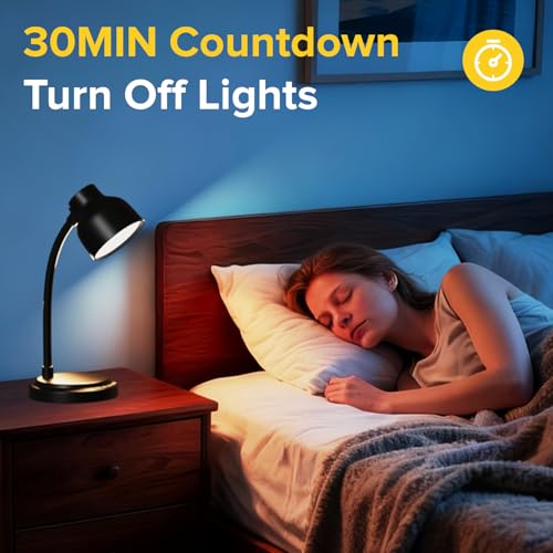 LED Desk Lamp with 96 LEDs,High lumens Table lamp - color: Black