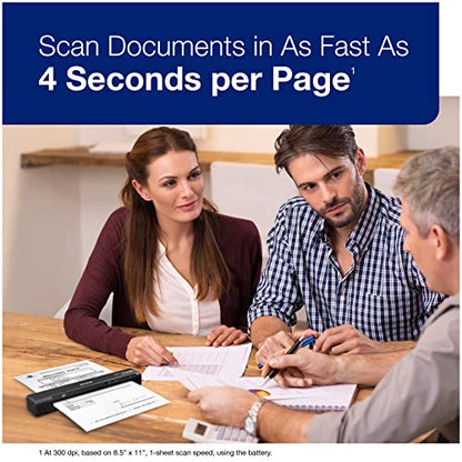 Epson Workforce ES-60W Wireless Compact Mobile Document Scanner