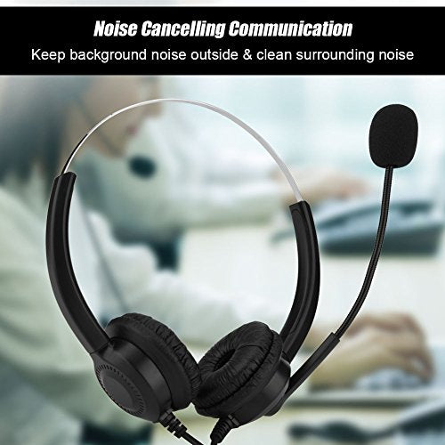 USB Headset, Call Center Headset with Microphone, Mute Function and Noise Cancelling Function.Business Headset for Skype, Webinar, Call Center, Telephone Counseling Services