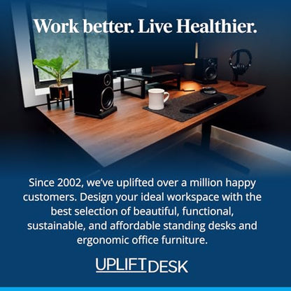 UPLIFTDESK E7 LED Desk Lamp with Clamp - 3 Color Mode Architect Desk Lamp | Dimmable Desk Lights for Home Office, Computer Desk Light with Adjustable Swing Arm, Modern Desk Lamp for Standing Desk - color: Silver Clamp Only