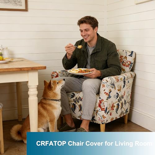 CRFATOP Accent Chair Cover, Stretch Armchair Slipcover for Living Room - color: Color A18